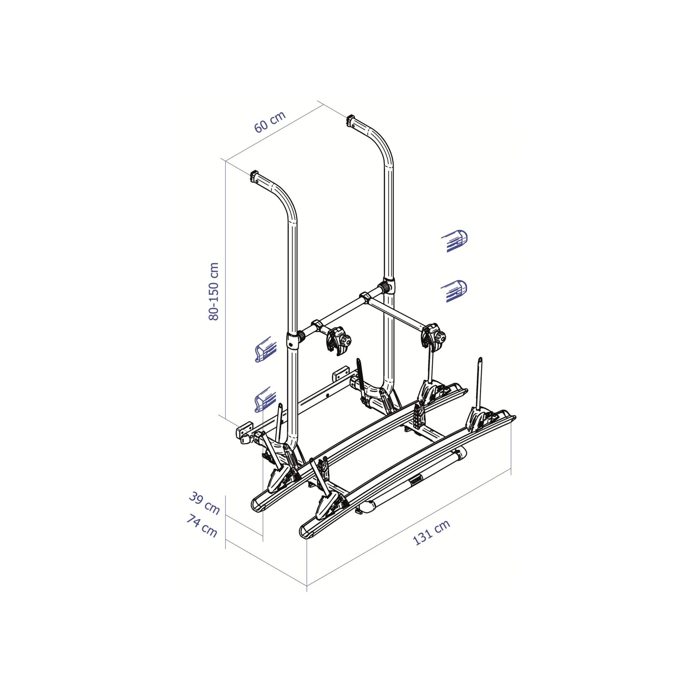 Porte-vélos Elite G2 Hymer Hooks