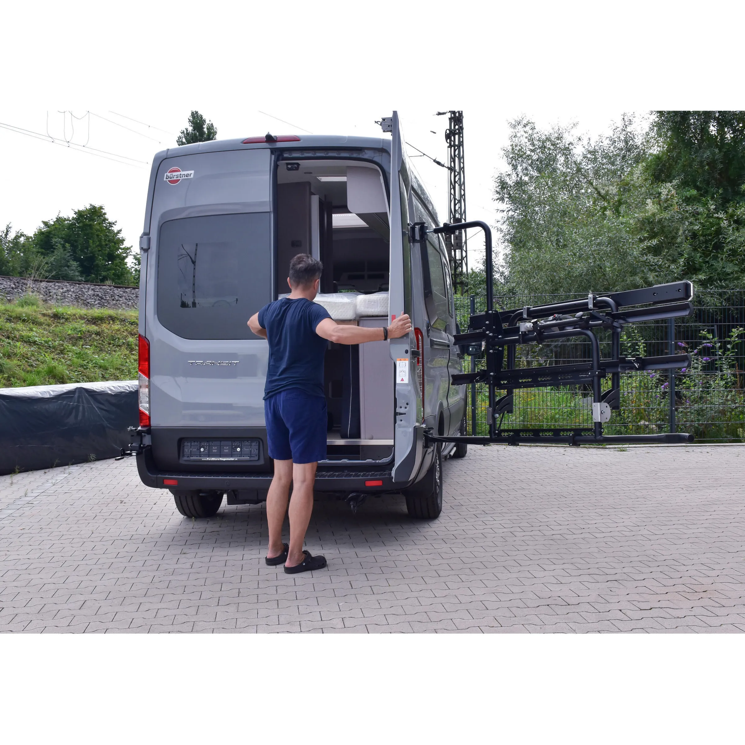 Porte-vélos pivotant pour fourgon Fiat Ducato X250/X290
