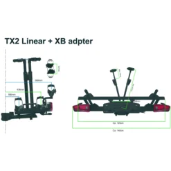 Porte-vélos plateforme basculant TX2