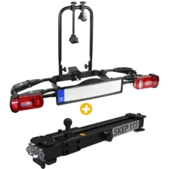 Porte-vélos sur attelage TB250 2 vélos + Bras pivotant 2.0- Ouverture par la droite