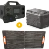 Power Station Power-E 500 + Glacière à compression 35 l grise + PANNEAU SOLAIRE VALISE 100W