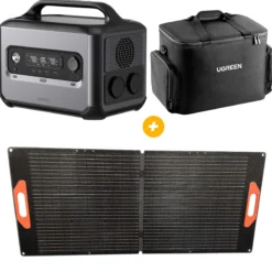 Power station PowerRoam GS1200 + Panneau solaire + Sacoche