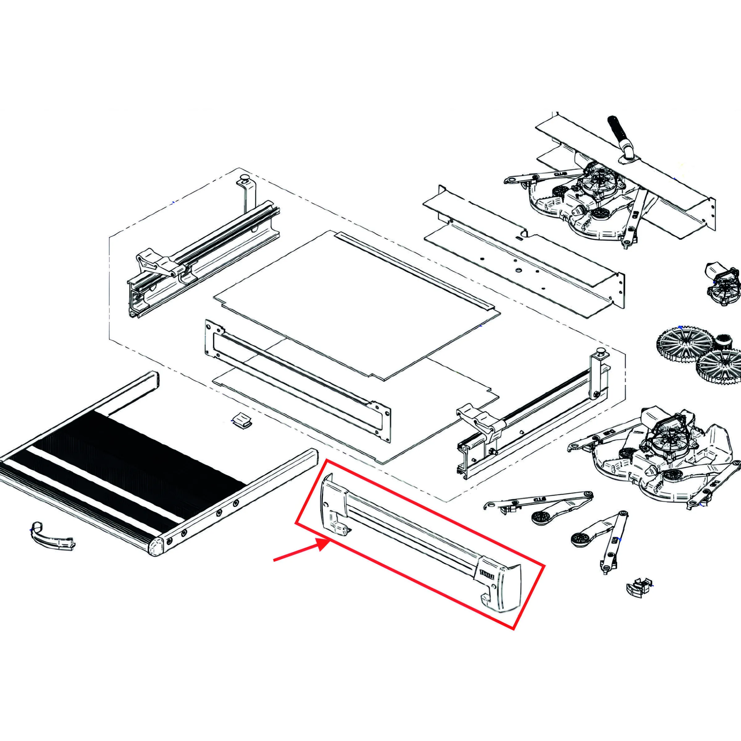 PROTECTION AVANT Slide Out Step G2 Ducato,Jumper, Boxer/CFT 550