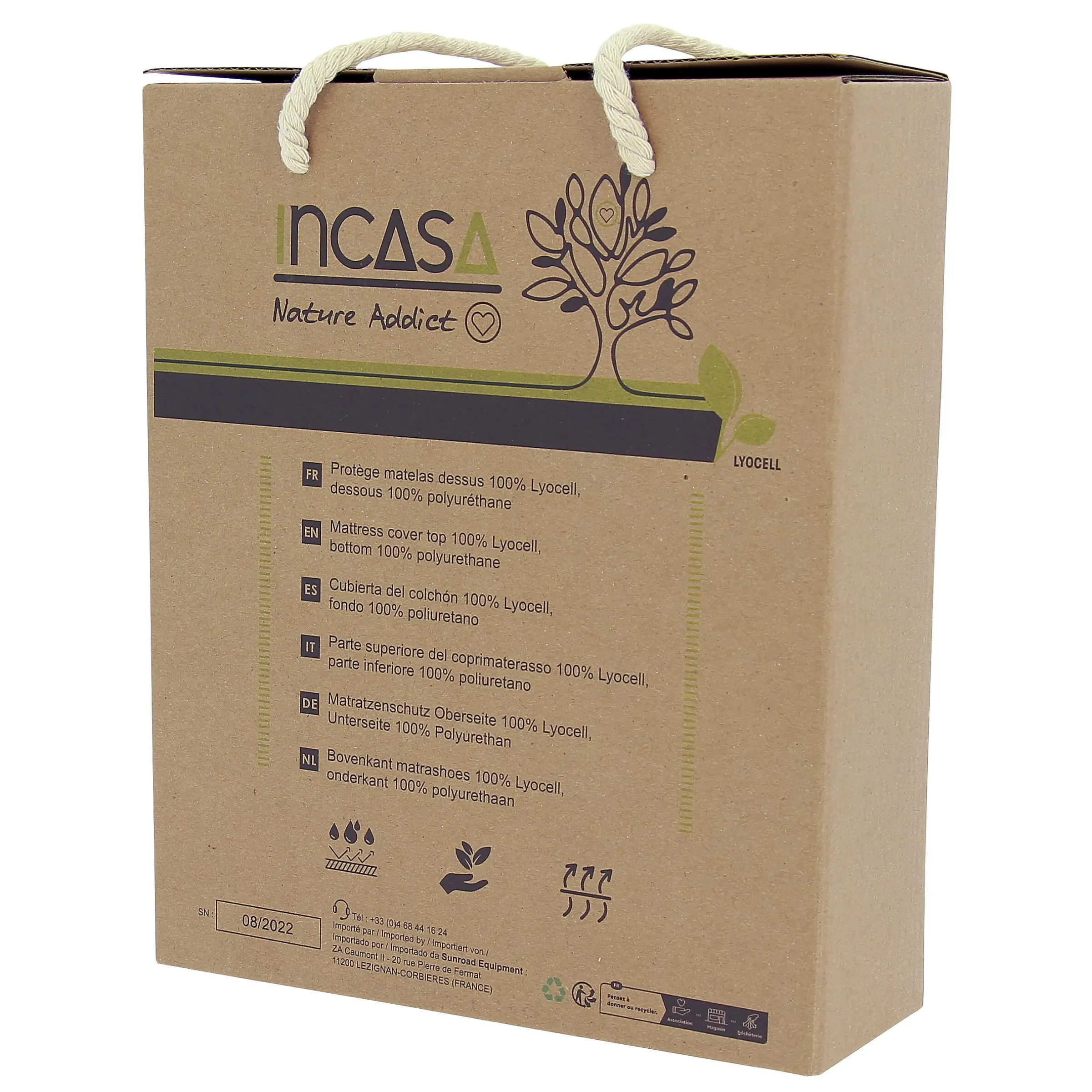 Protège-matelas imperméable en Lyocell