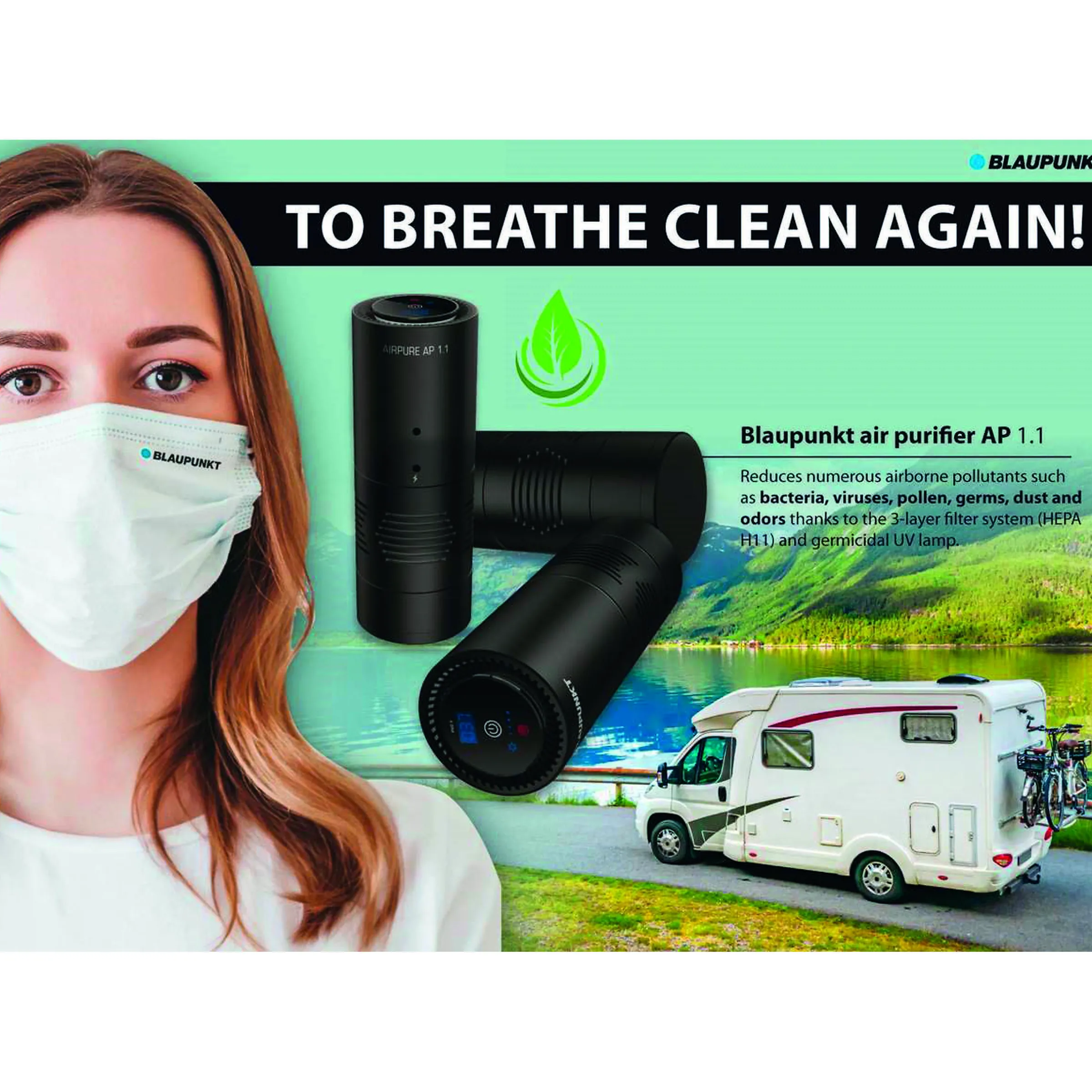 Purificateur d'air nomade 12 V