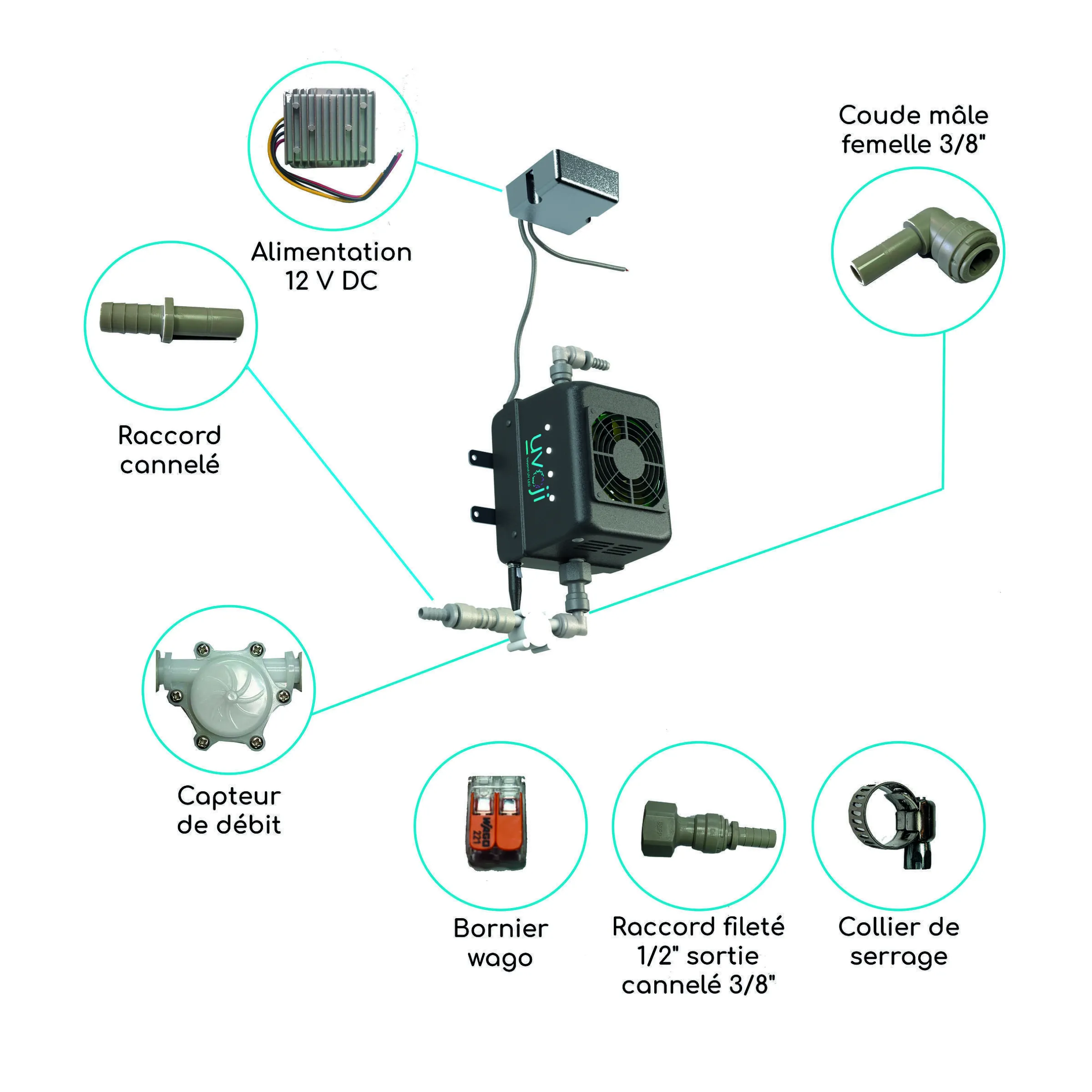 Purificateur d'eau UV-C Oji Camp 8L/min