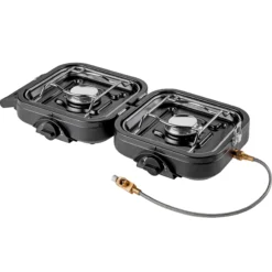 Réchaud à gaz pliable 2 feux pour camping