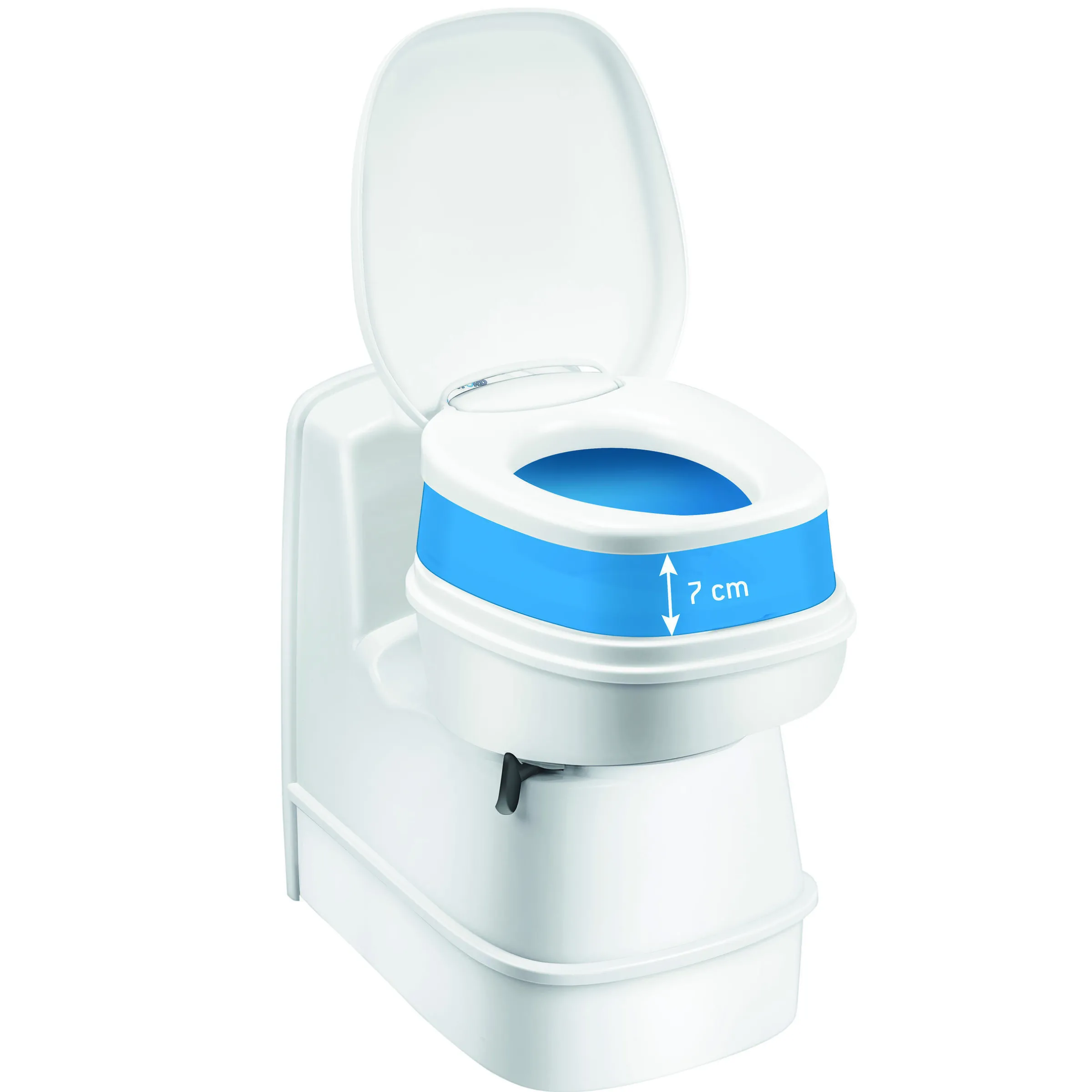 Réhausseur pour toilettes à cassette
