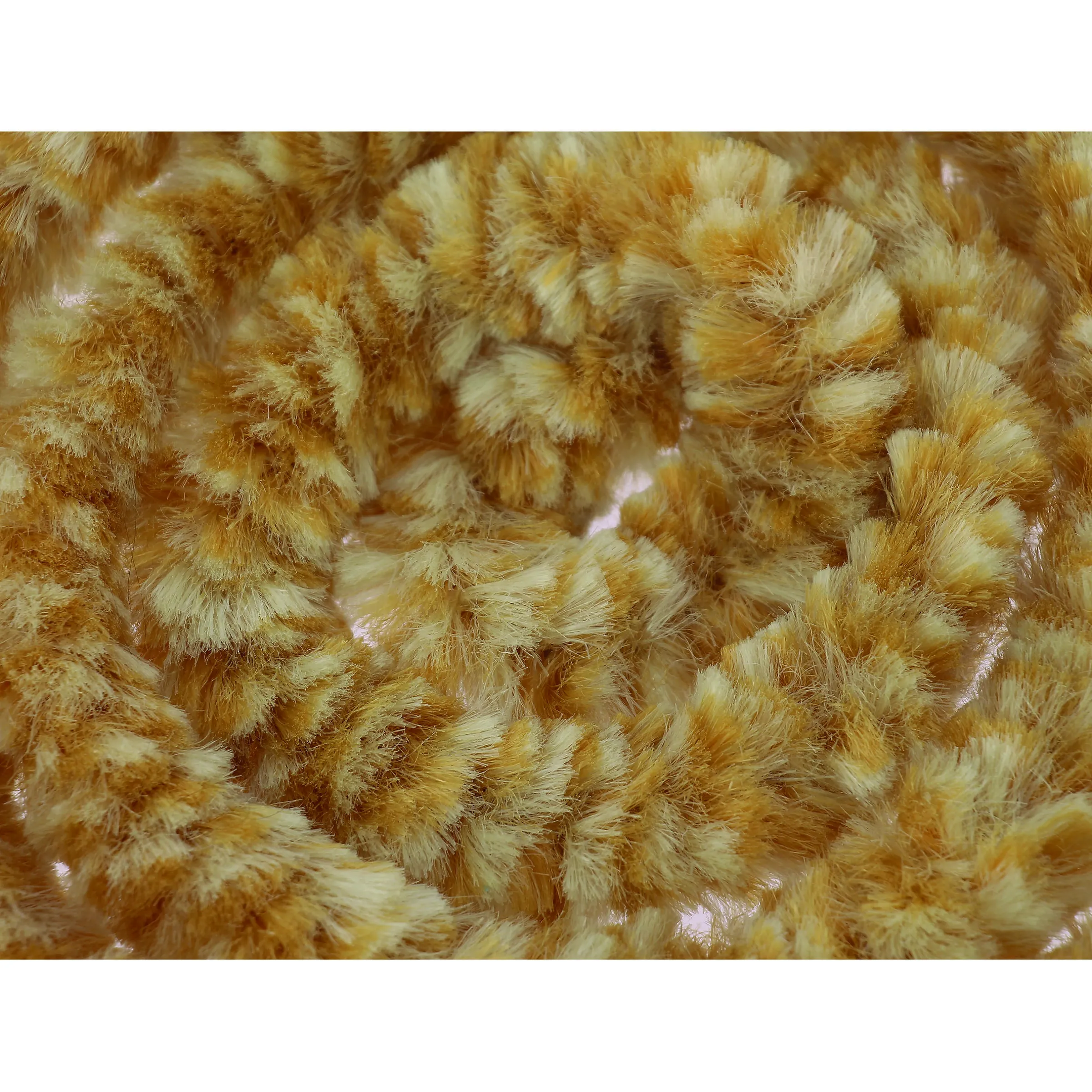 Rideau chenille orange