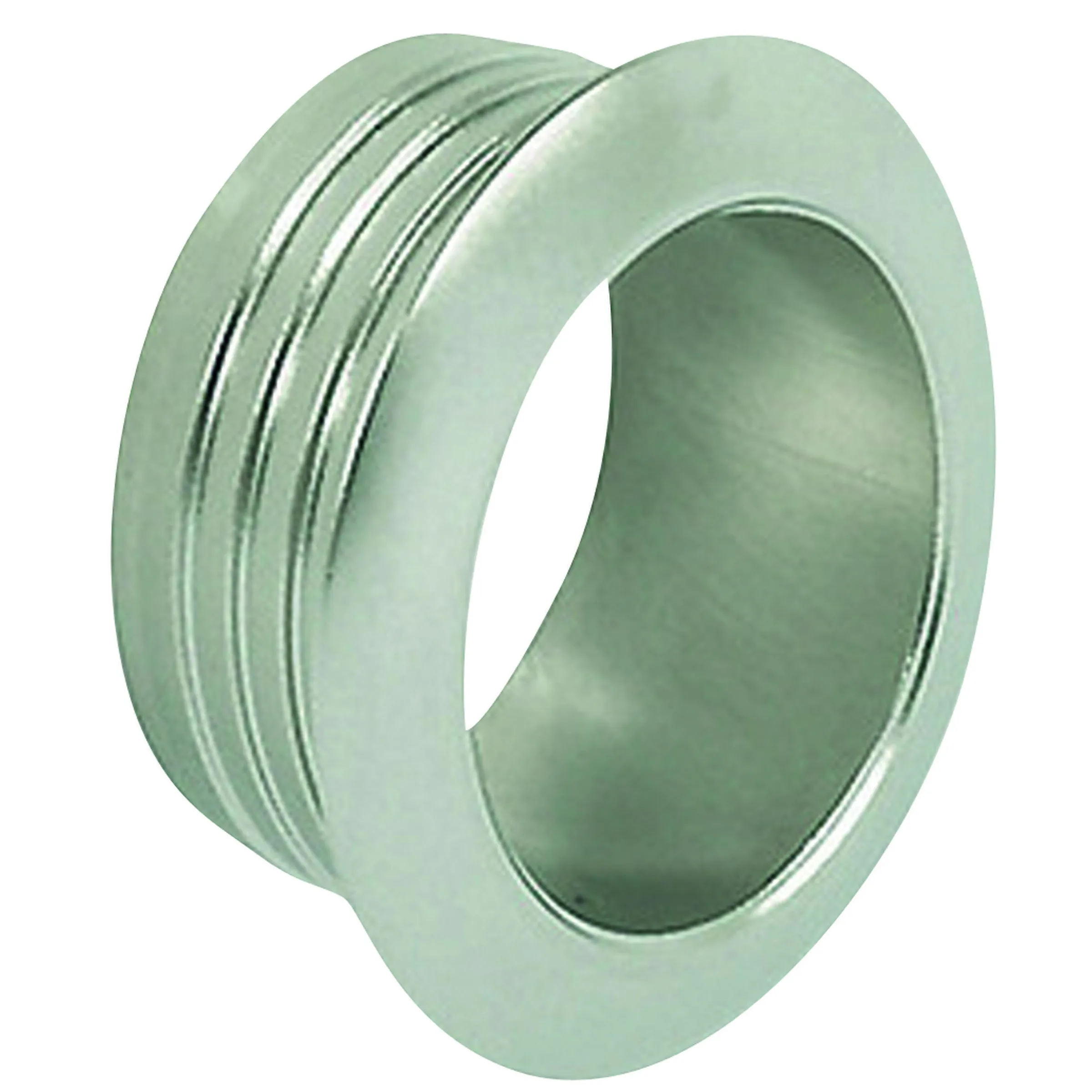 Rosace + Bouton nickelé mat épaisseur de porte 16 mm