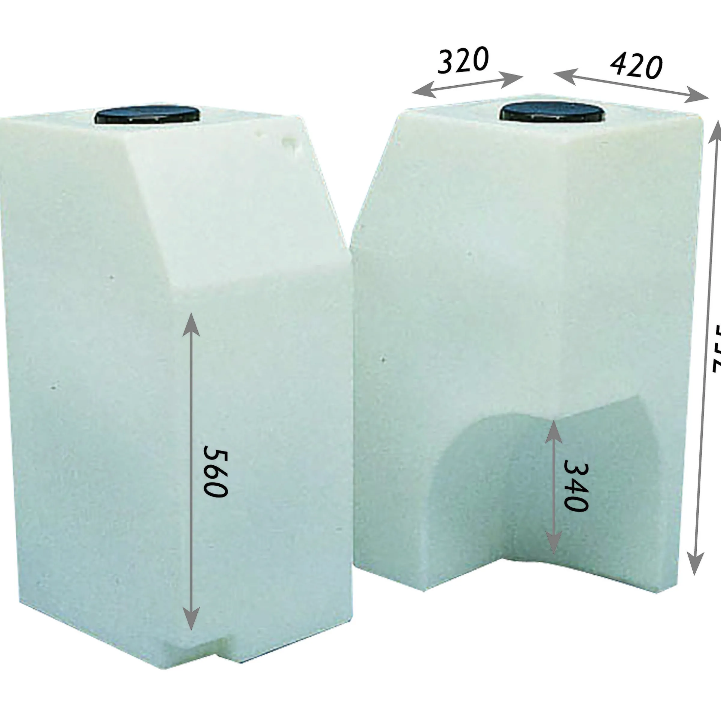 Réservoir eaux propres 80 litres Trafic avant 2001