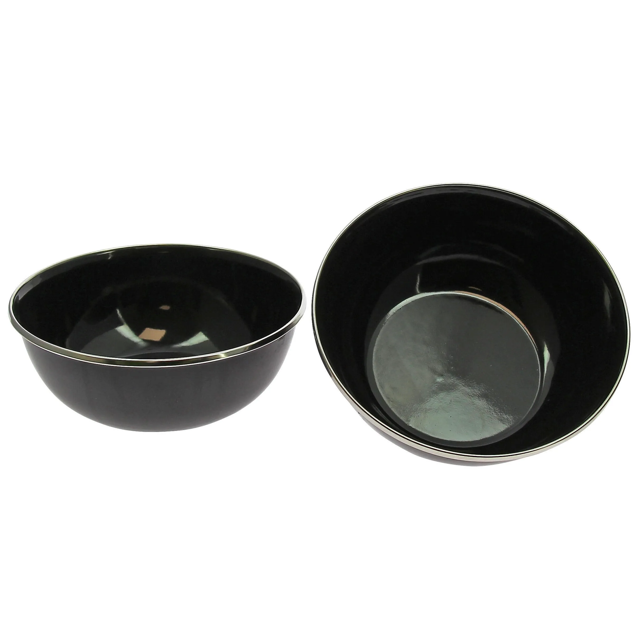 Set de 2 bols en acier émaillé