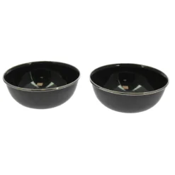 Set de 2 bols en acier émaillé