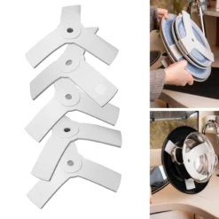 Séparateurs d'assiettes aimantés gris