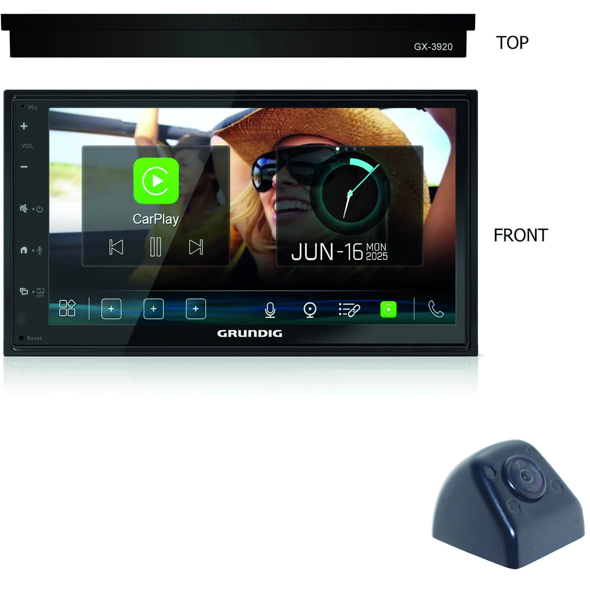 Station Multimédia GX-3920 – Bluetooth – DAB+ – 2DIN