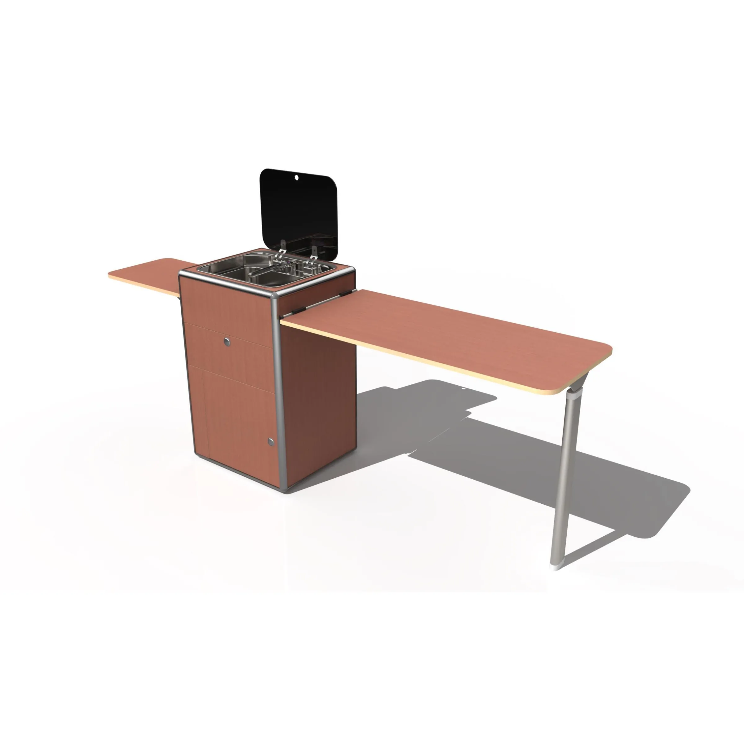Table Blue mountain 100x45cm en bois brut