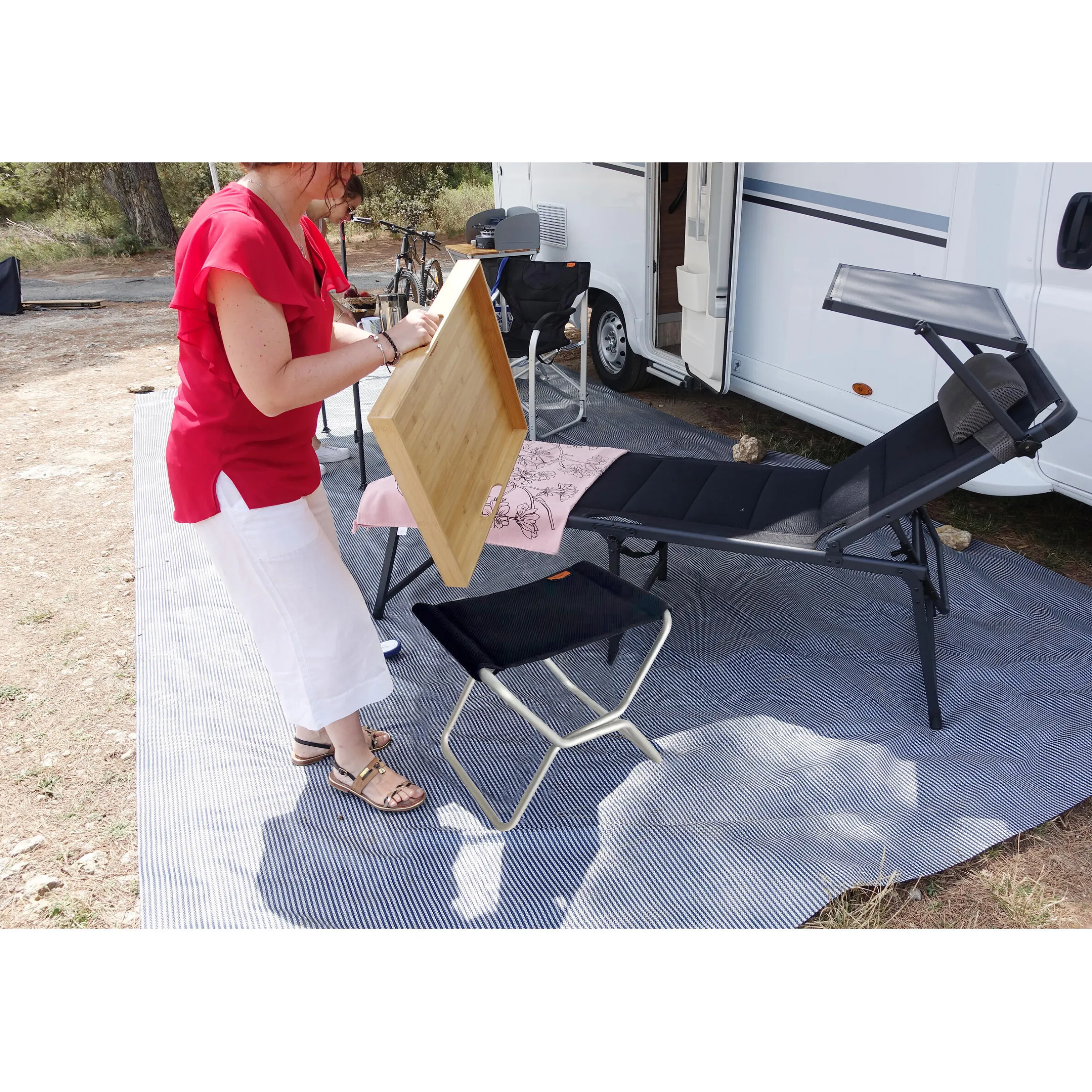Tabouret de camping pliant Gaia