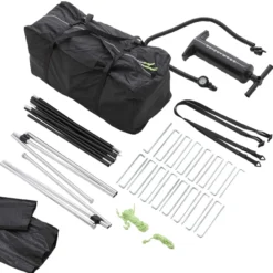 Tente de camping gonflable autoportante 140 grise
