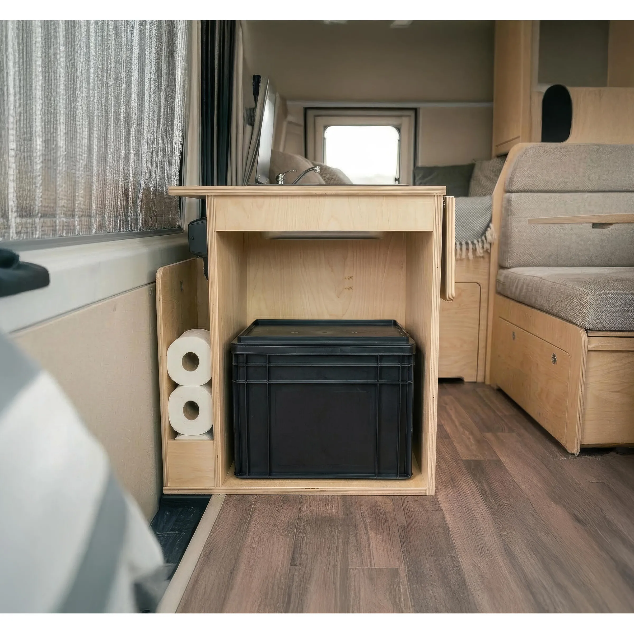 Toilette sèche compacte BilaBox 2.0 pour van et camping-car