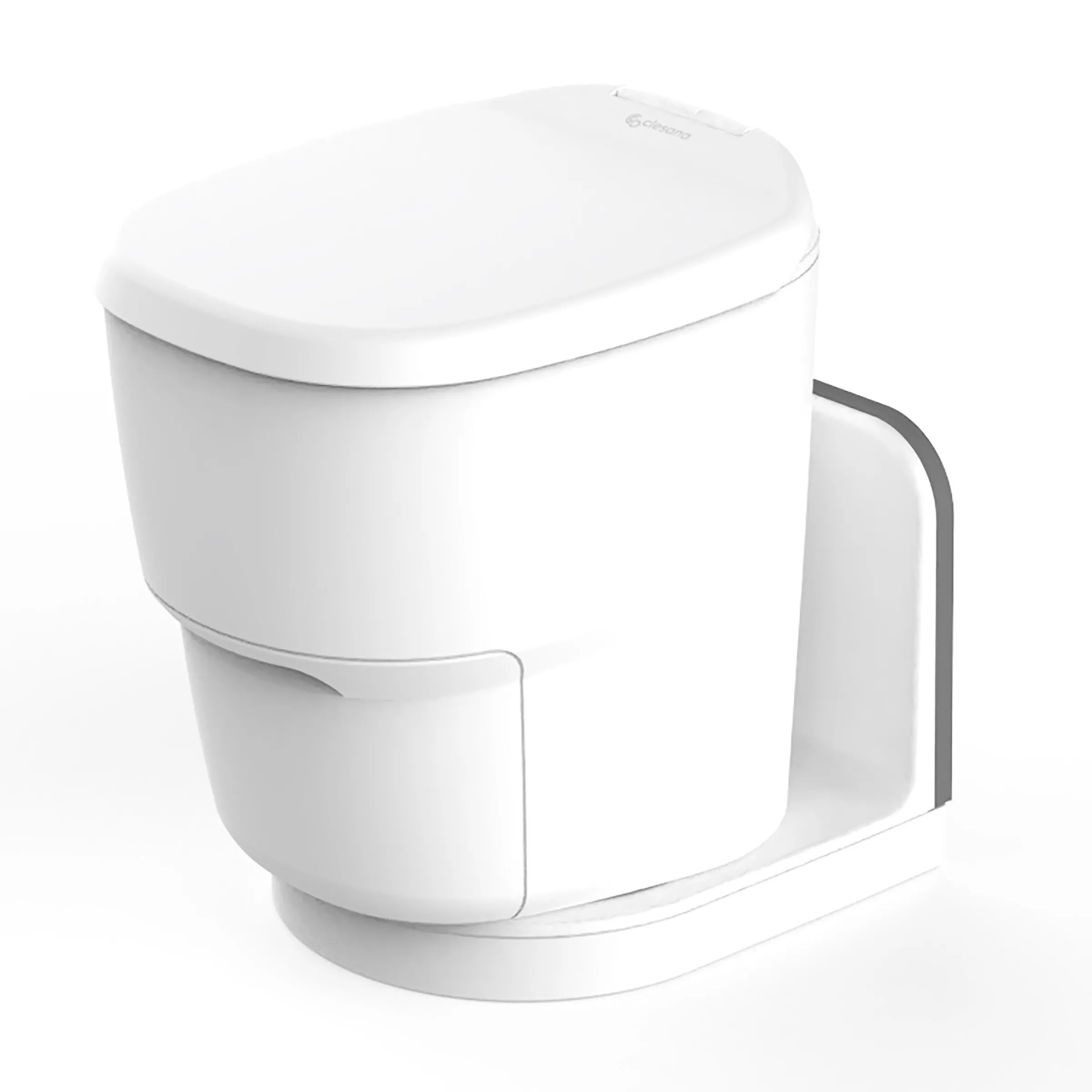 Toilette sèche fixe C1 avec adaptateur en L