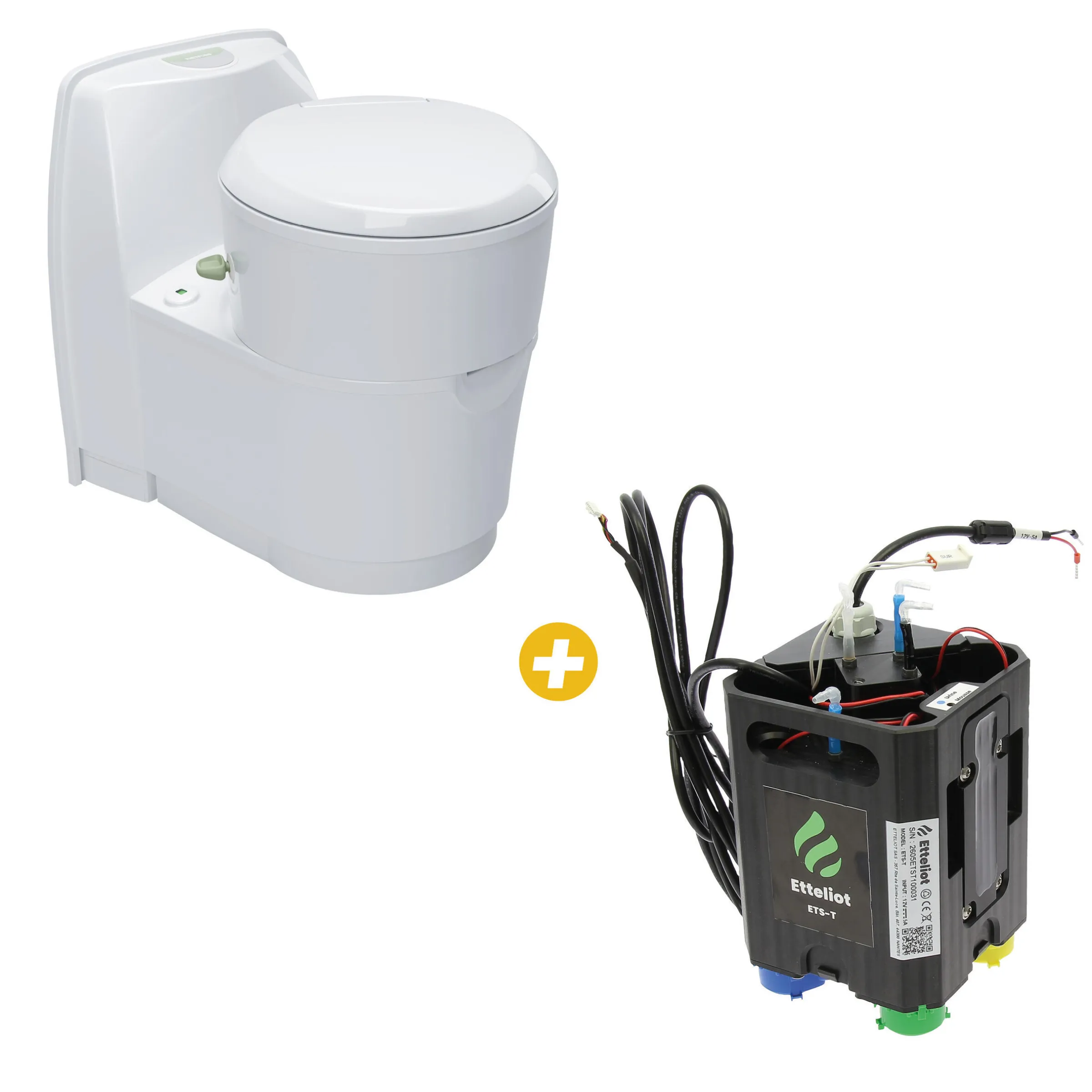 Toilettes à séparation série S S220-CS +Boitier de traitement