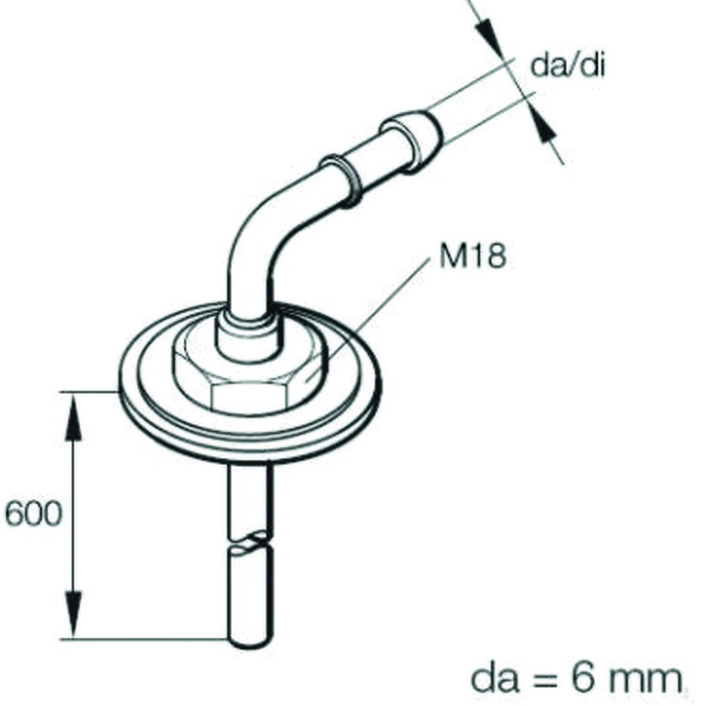 Tube plongeur standard