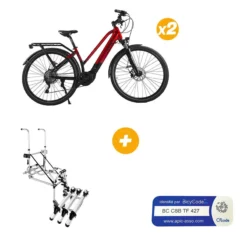 2 VAE CV200 Rouge 17" + Porte vélos