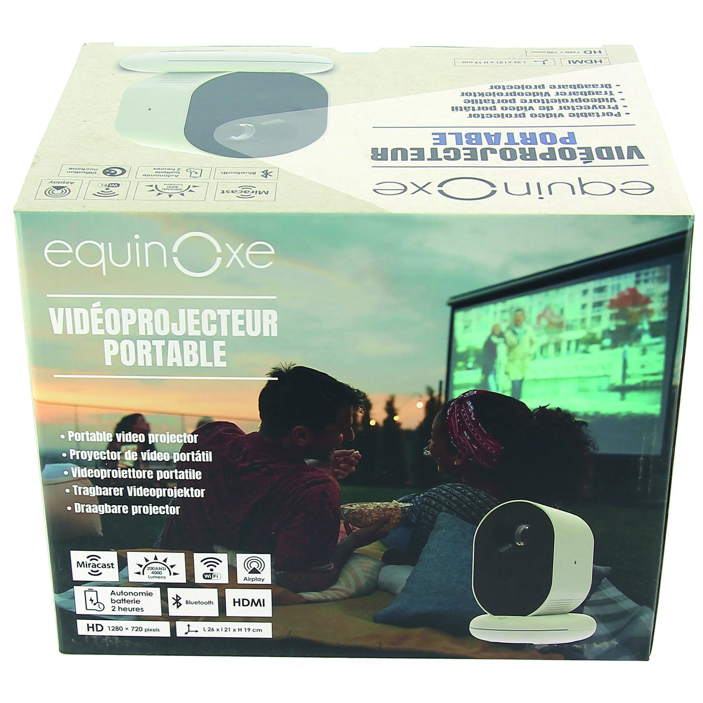 Videoprojecteur Portable 200ANSI - 4000 Lumens
