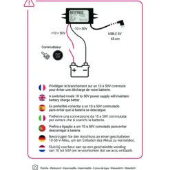 10V-50V / USB-C 5V coudé